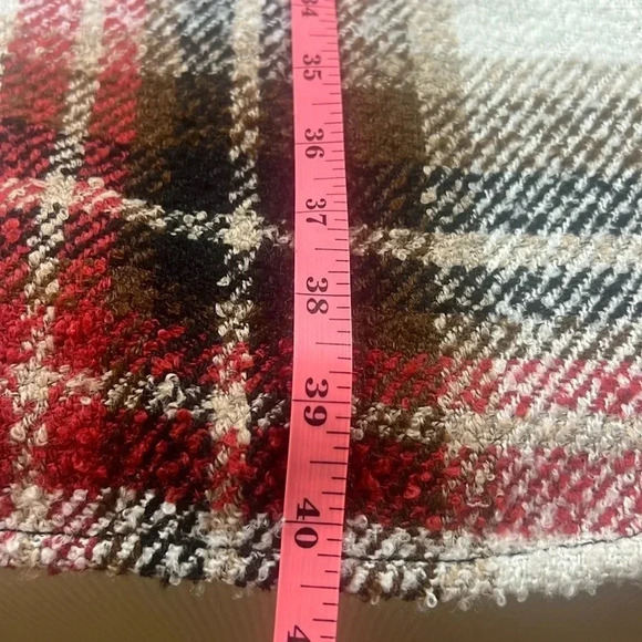 Maurice’s Plaid Flannel 0X Shacket Jacket Pockets Lagenlook Western Long Tall - Picture 8 of 13